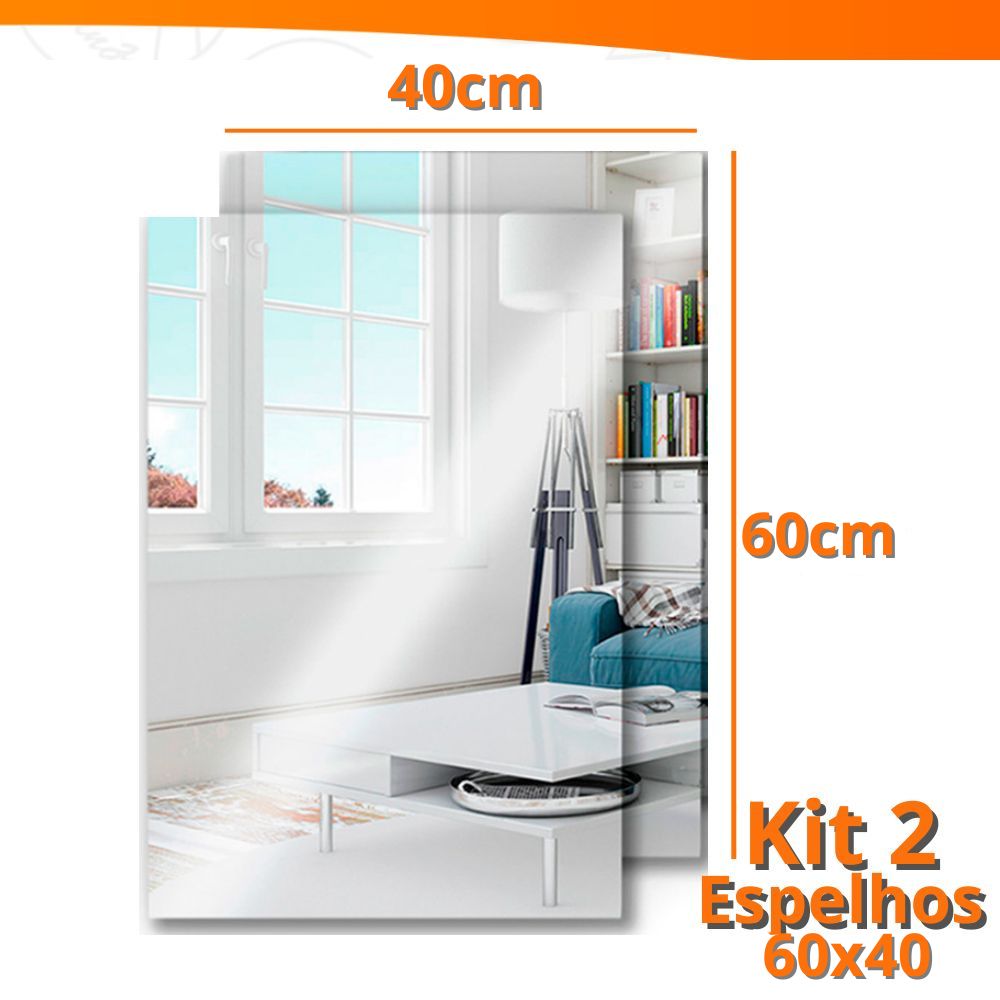 Espelhos Adesivos Acrílico Oval e Retangular Diversos Tamanhos – Decoração Moderna e Versátil!