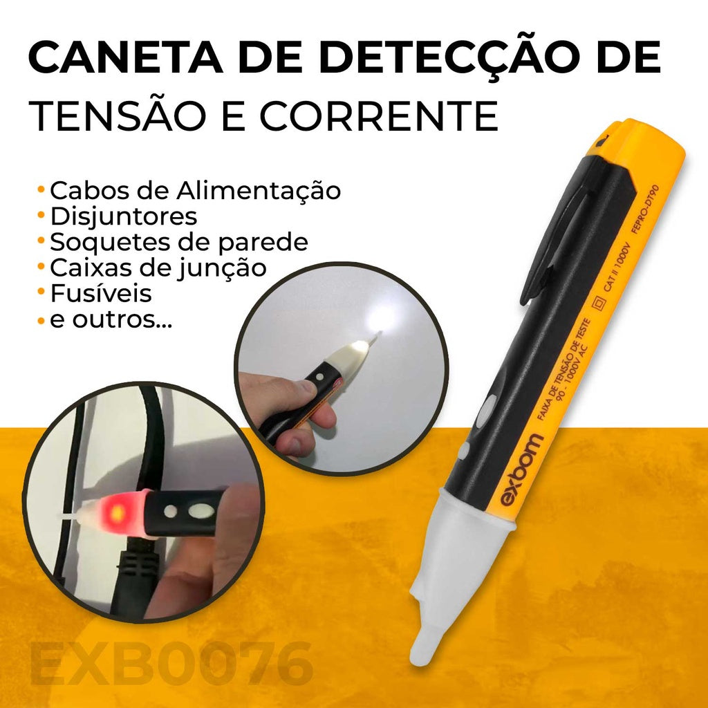 Kit Chave Teste Digital e Caneta Detectora ou Voltímetro – Segurança e Praticidade para Suas Medições!
