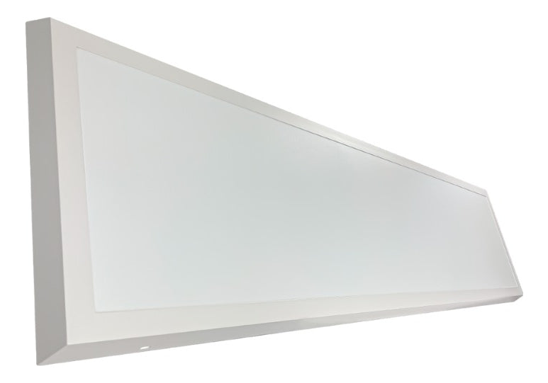 Painel Retangular Plafon 30x120 Sobrepor Luminária Br Neutro