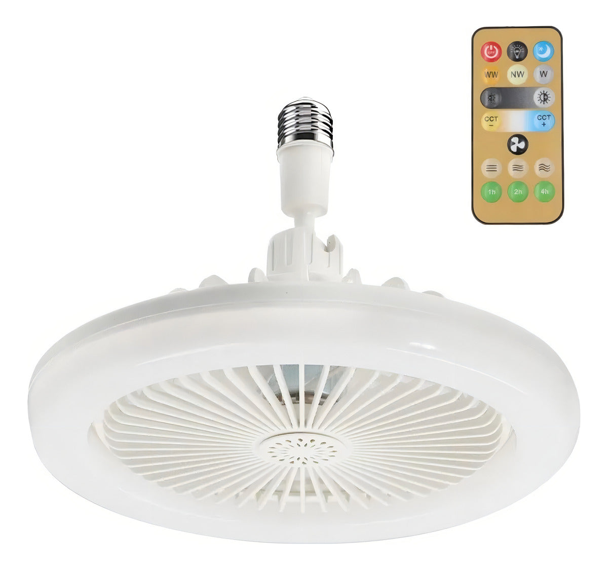 Ventilador De Teto Com Lâmpada Led Com Controle Remoto 3 Mod Diâmetro 230 Mm