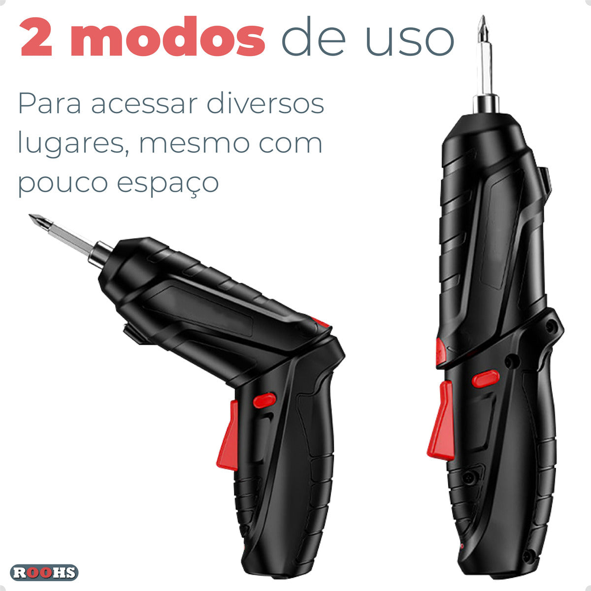Mini Parafusadeira Furadeira Elétrica 2 Em 1 Maleta 45 Peças