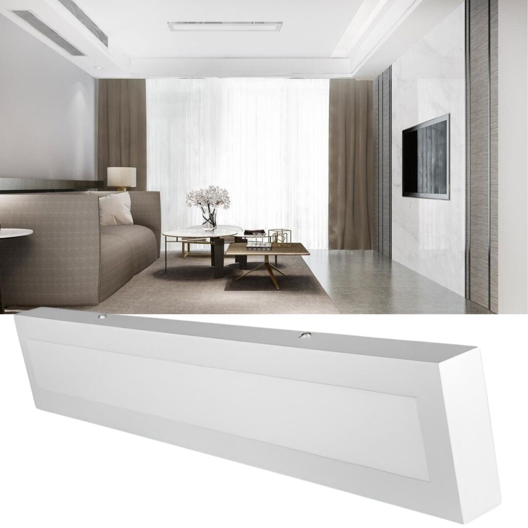 Painel Plafon LED Retangular Sobrepor 60cm 18W Branco Frio – Iluminação Moderna e Eficiente!