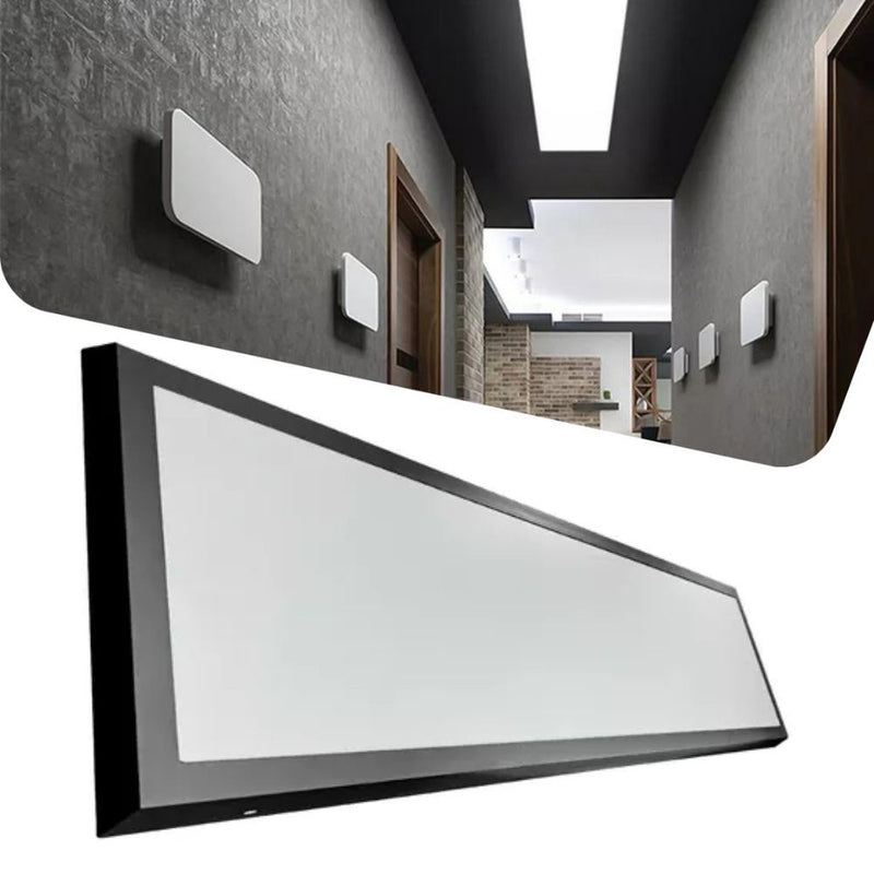 Painel Retangular Plafon 30x120 Sobrepor Luminária Br Neutro