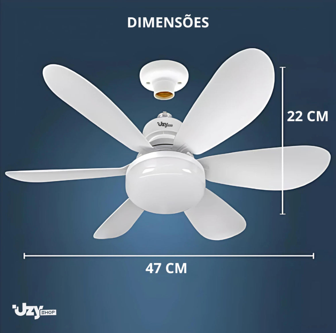 Ventilador de Teto LED 60W com Controle Remoto - Conforto e Estilo em Um Só!
