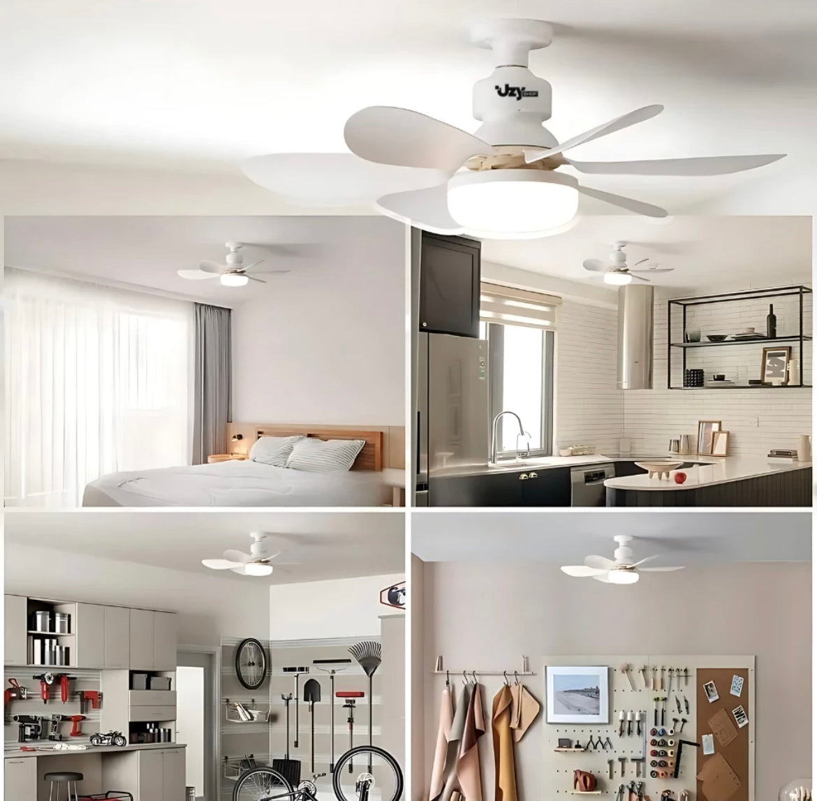 Ventilador de Teto LED 60W com Controle Remoto - Conforto e Estilo em Um Só!