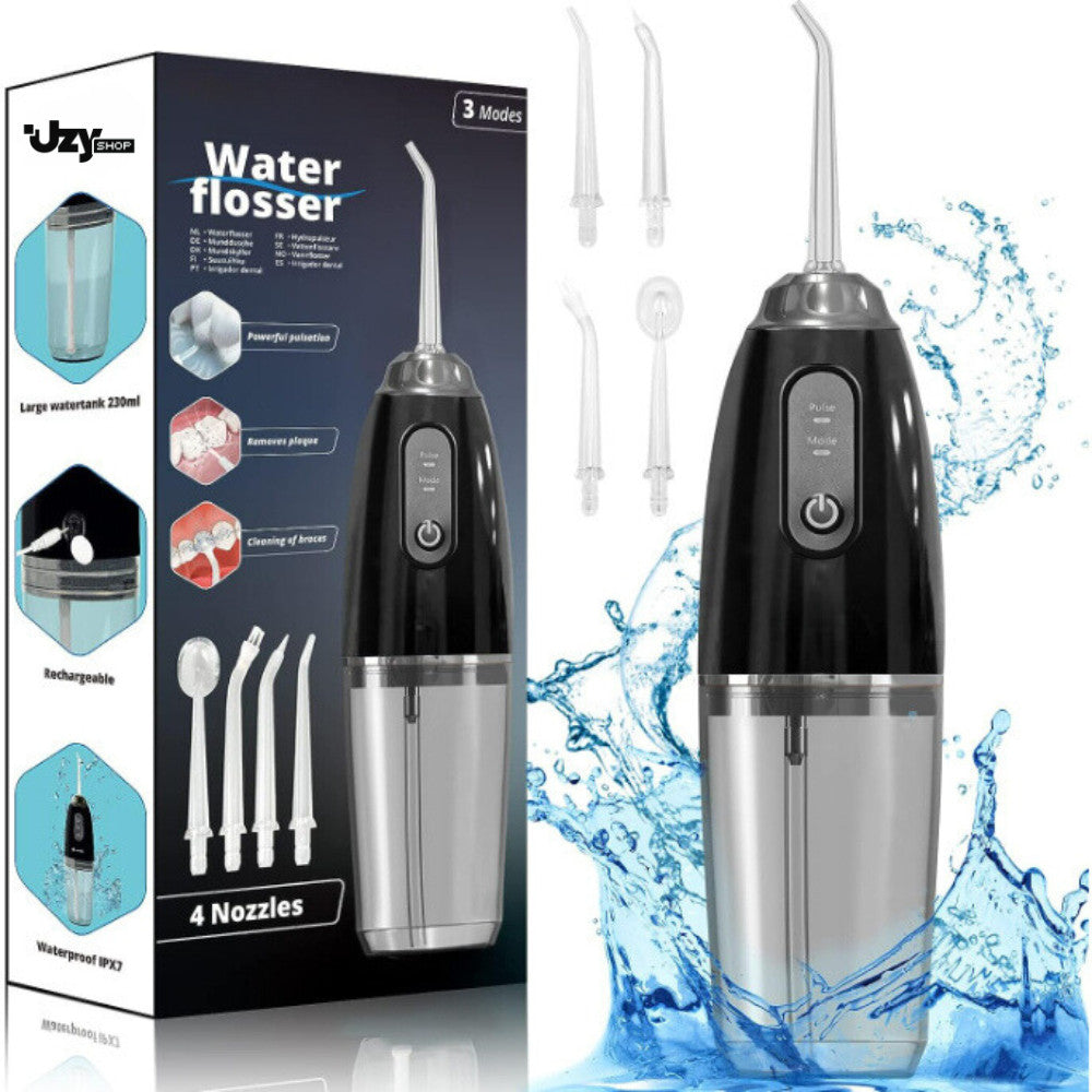 Irrigador Oral Jato de Água Dental Water Flosser Bucal Recarregável Portátil Sem Fio