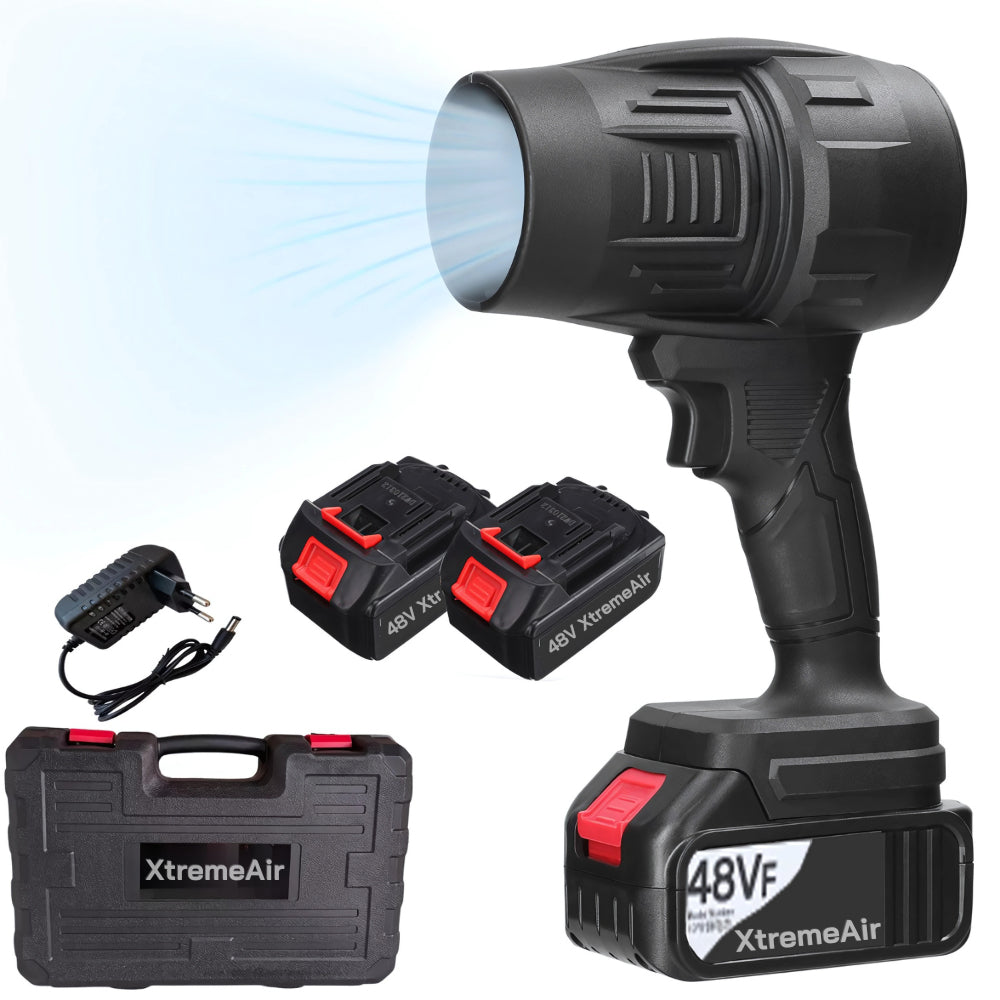 Soprador Turbo Portátil USB Recarregável 2 Baterias Bivolt Super Potente