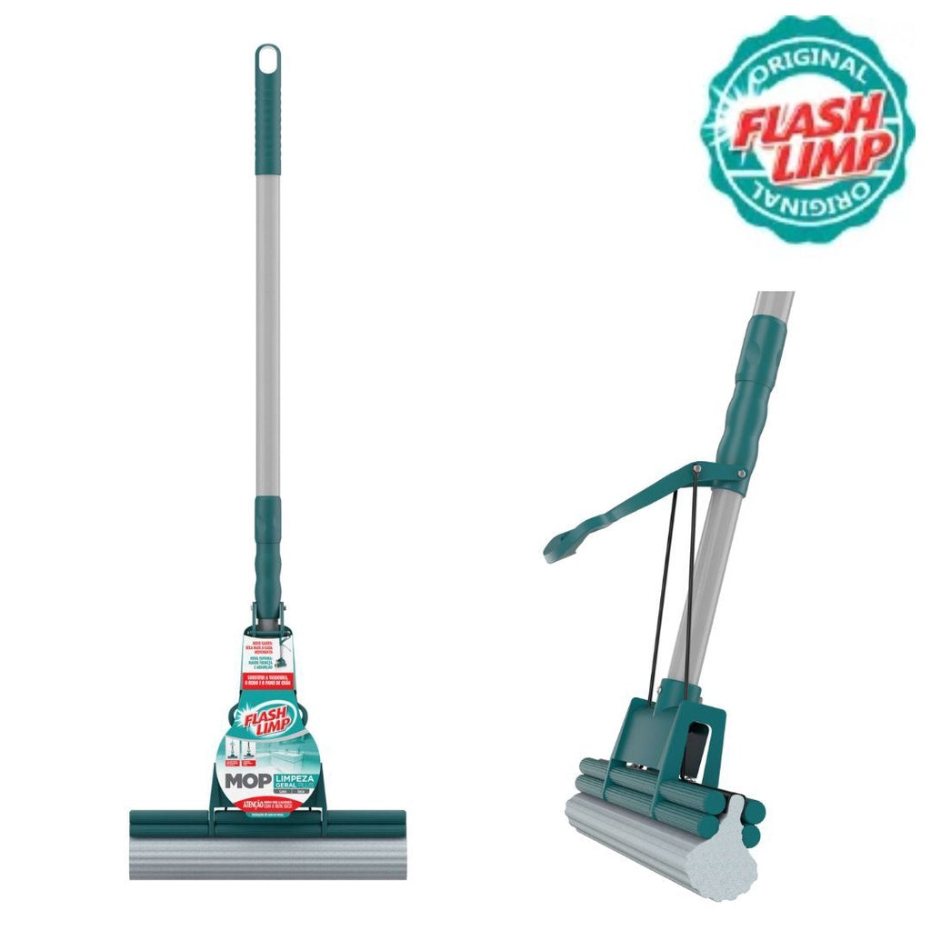 Rodo Magico Mop Fácil Limpeza Geral Plus Lava E Seca Promoção