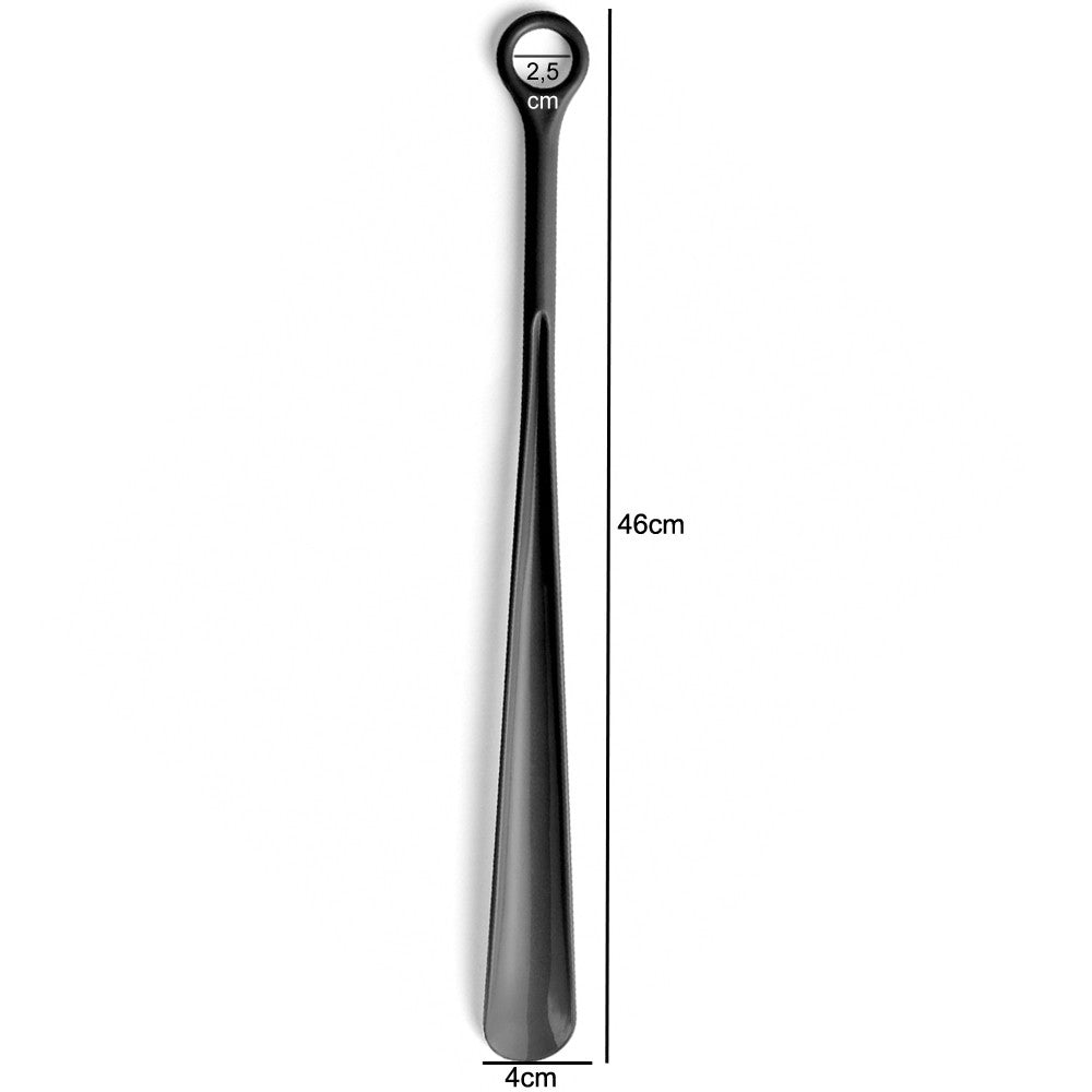 Calçadeira de Sapato Longa 46cm Preta Ordene Calce Fácil Tenis