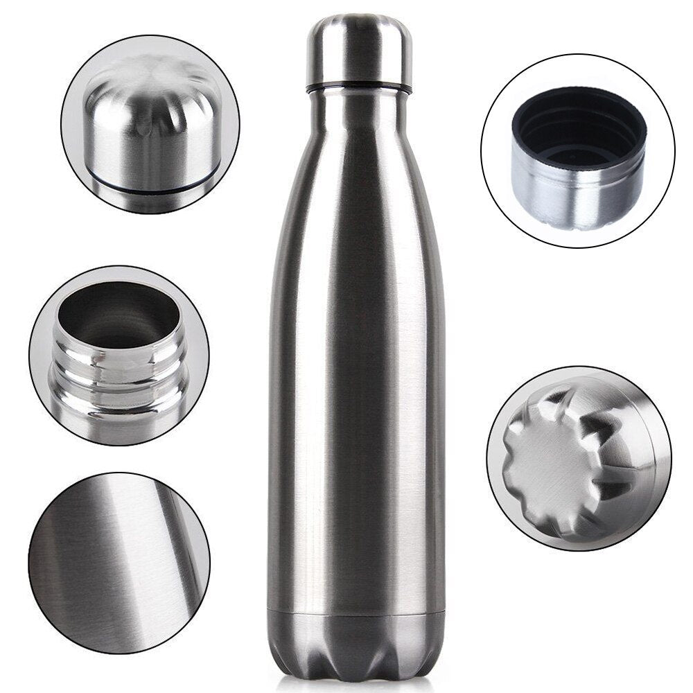 Kit 10 Garrafa Inox De Água Gelada Academia 1000ml