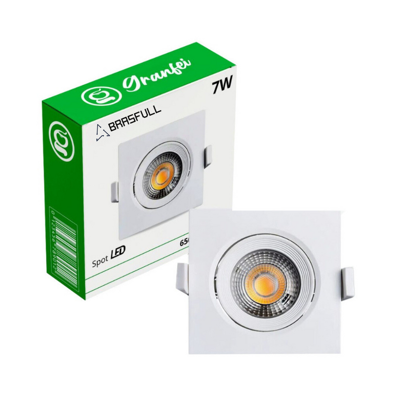 it com 50 Luminárias LED Spot 7W Redondo/Quadrado – Iluminação Profissional para Projetos Amplos!