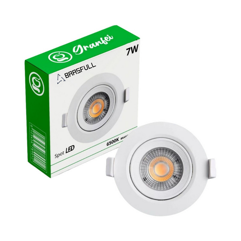 it com 50 Luminárias LED Spot 7W Redondo/Quadrado – Iluminação Profissional para Projetos Amplos!