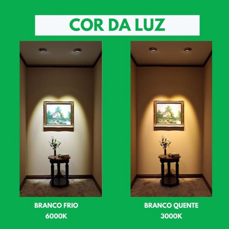it com 50 Luminárias LED Spot 7W Redondo/Quadrado – Iluminação Profissional para Projetos Amplos!