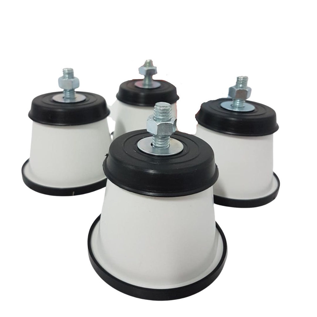 Kit 4 Pés Fogão Geladeira Freezer Com Rodinhas Universal