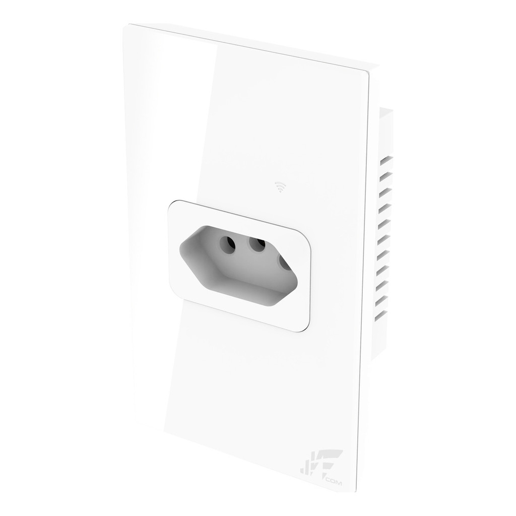 Tomada WiFi Inteligente de Embutir 20A Preto/Branco – Controle e Economia na Palma da Sua Mão!