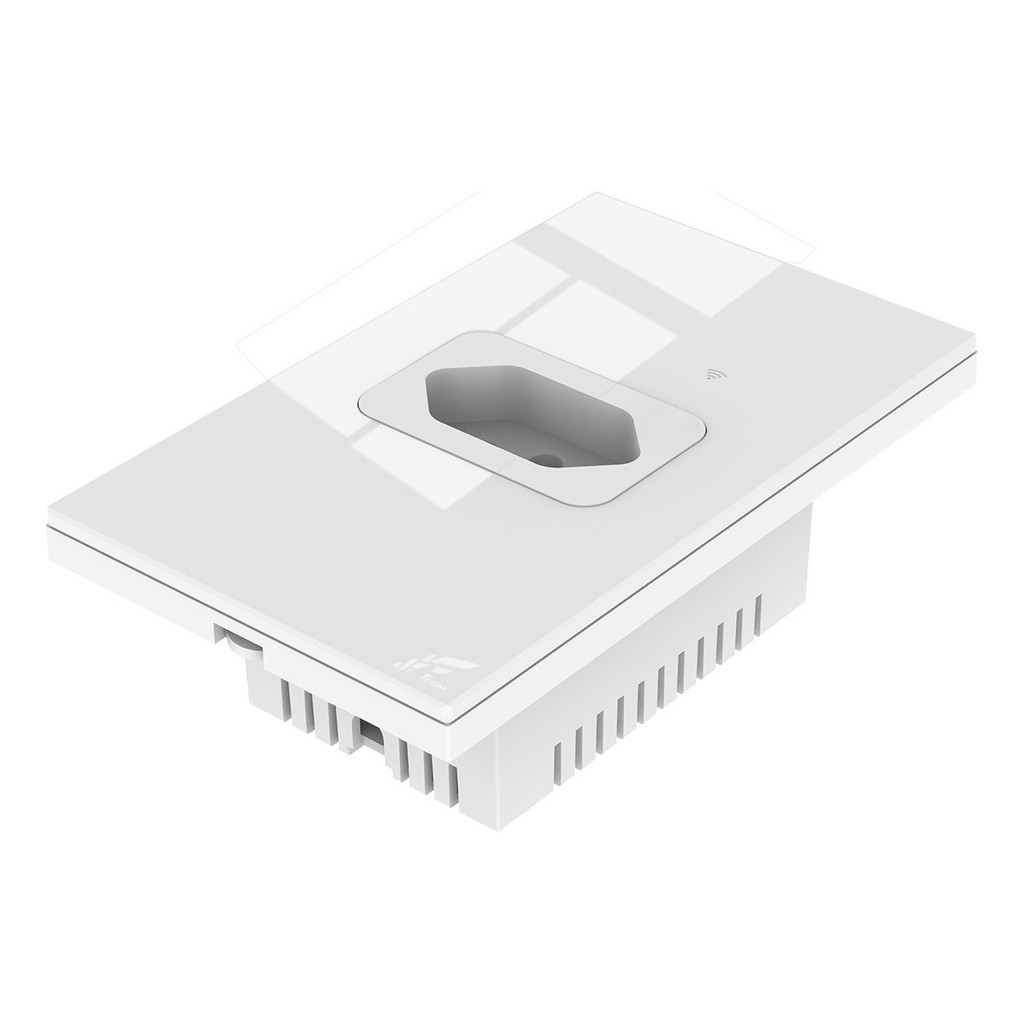 Tomada WiFi Inteligente de Embutir 20A Preto/Branco – Controle e Economia na Palma da Sua Mão!