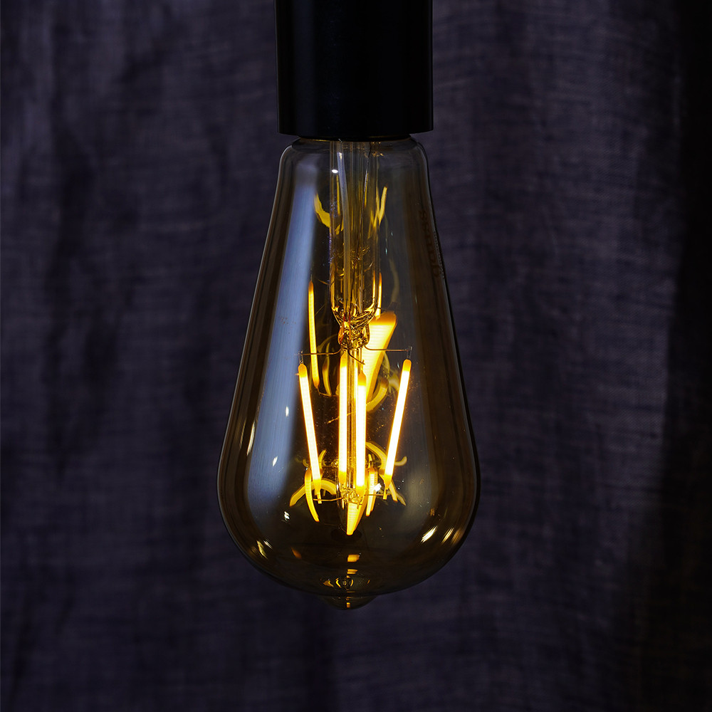 Kit Pendente Corda Sisal Retro 1M + Lâmpada LED Filamento 4W – Iluminação Vintage e Aconchegante! - Uzy Shop