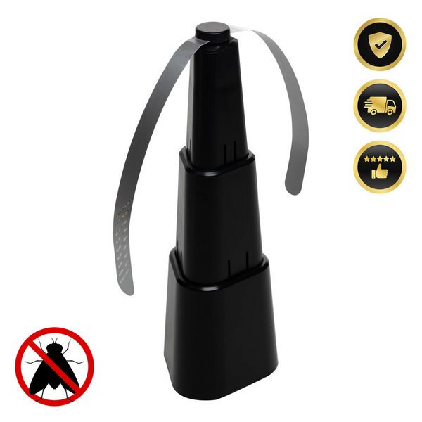 Ventilador Repelente de Mesa Retrátil Preto 8cm –  Refresque e Proteja!