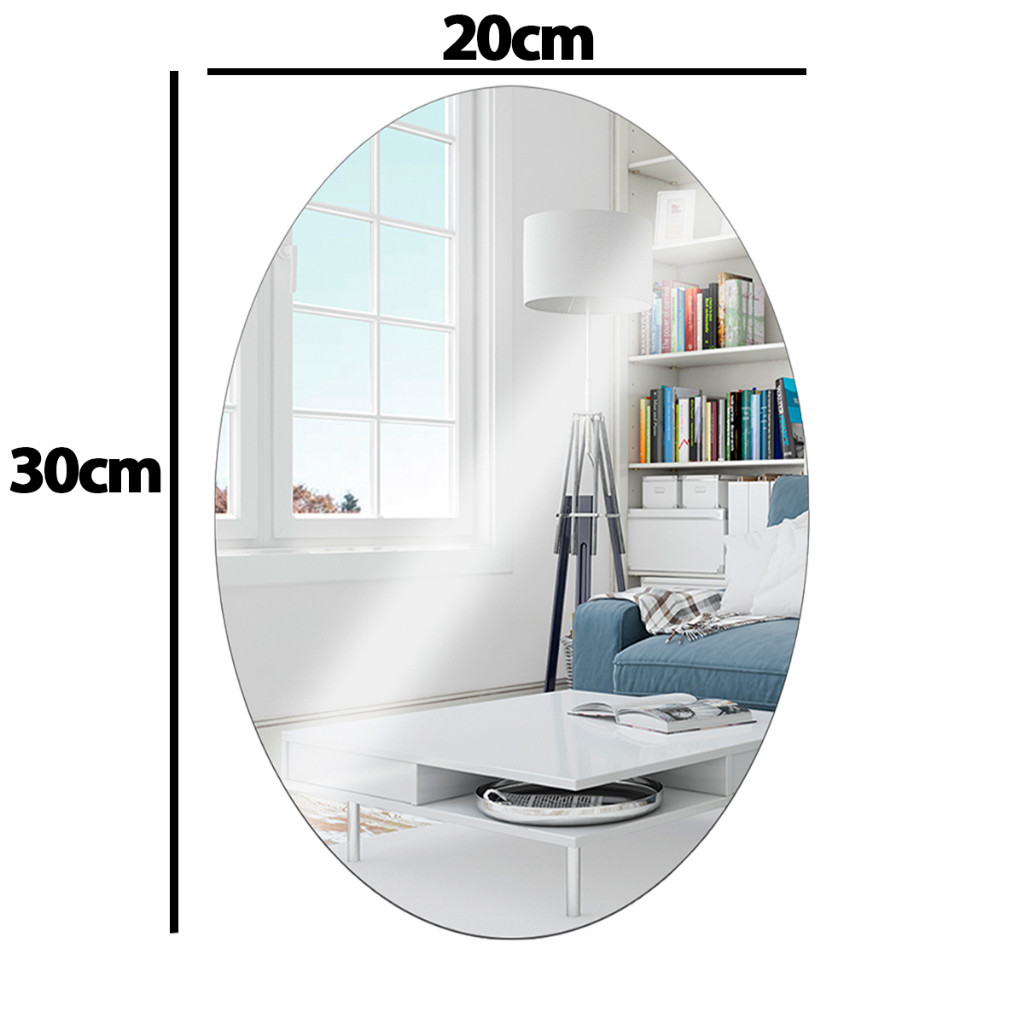 Espelhos Adesivos Acrílico Oval e Retangular Diversos Tamanhos – Decoração Moderna e Versátil!