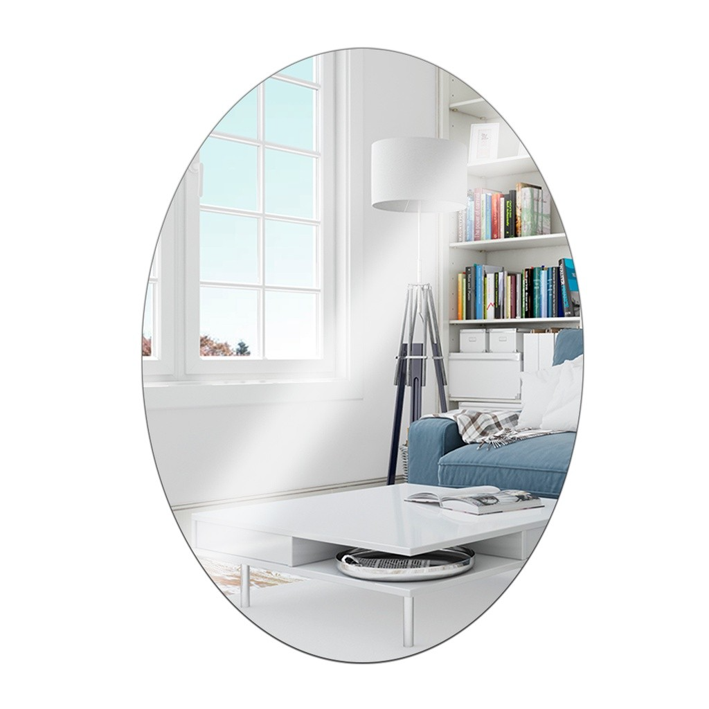Espelhos Adesivos Acrílico Oval e Retangular Diversos Tamanhos – Decoração Moderna e Versátil!