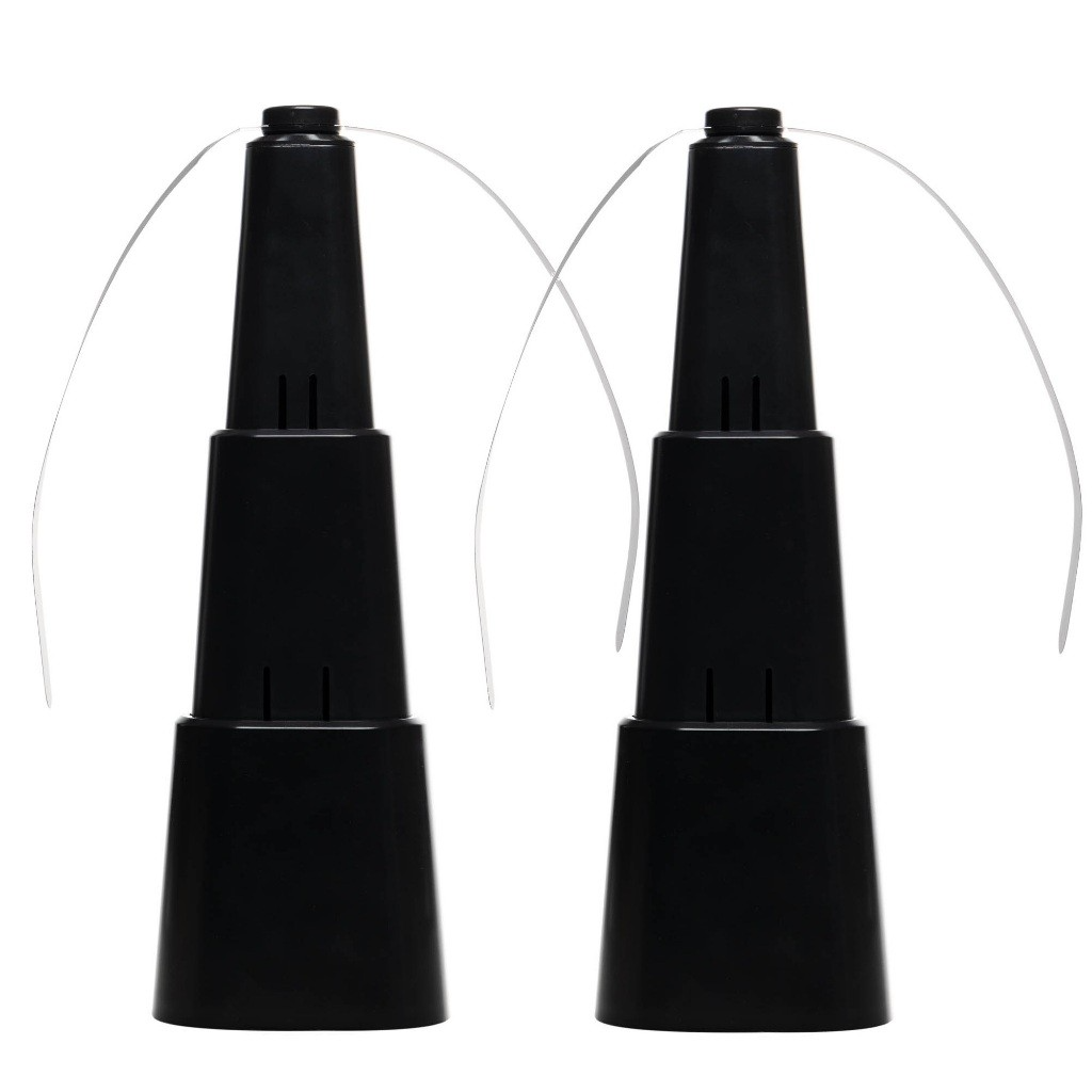 Kit com 2 Ventiladores Repelentes de Mesa Retrátil Preto 8cm –  Dupla Proteção e Conforto!