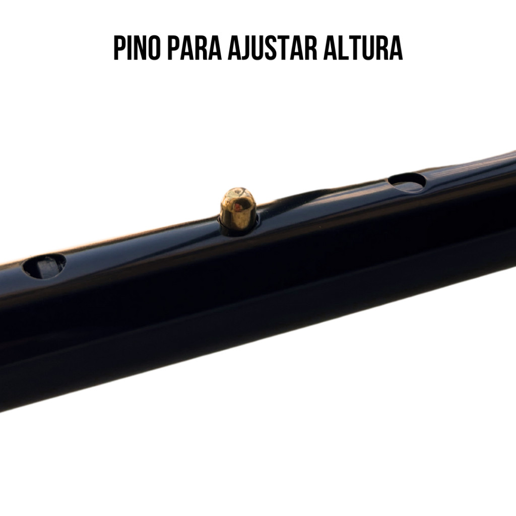 Bengala de Alumínio Regulável Preto/Prata – Apoio Seguro para Crianças, Adultos e Idosos!