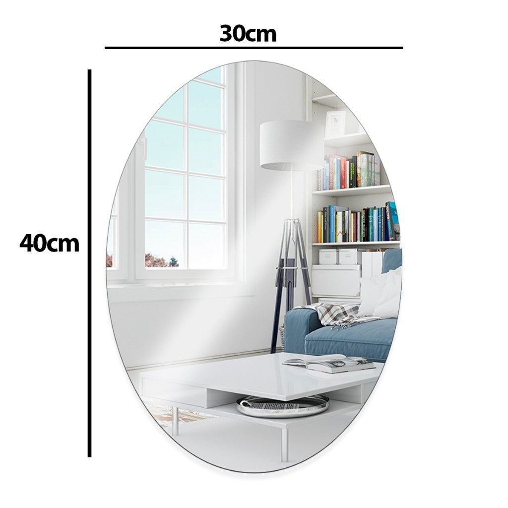 Espelhos Adesivos Acrílico Oval e Retangular Diversos Tamanhos – Decoração Moderna e Versátil!