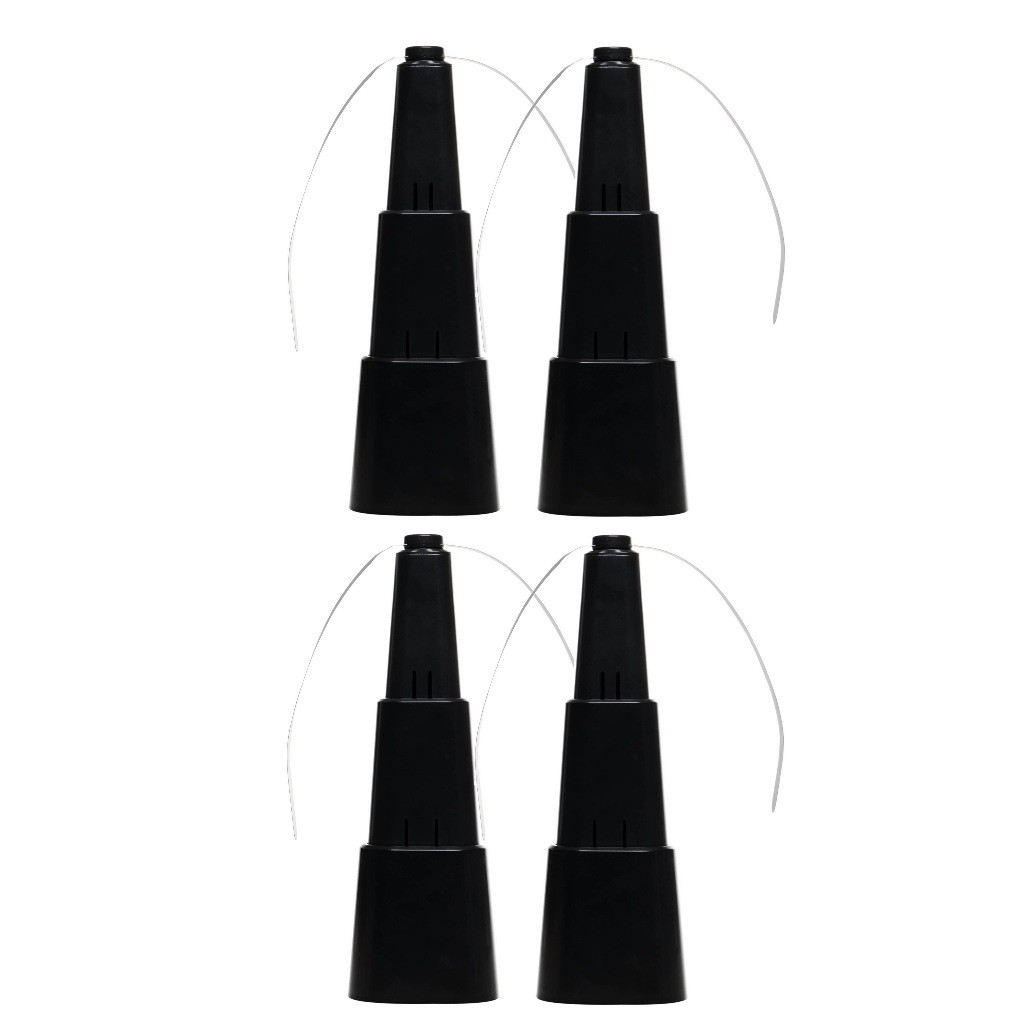 Kit com 4 Ventiladores Repelentes de Mesa Retrátil Preto 8cm – Proteção Completa para o Ar Livre!