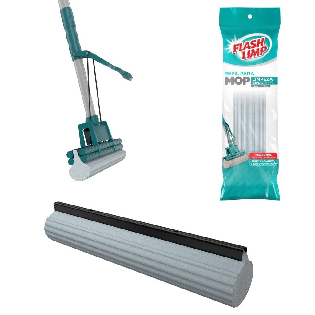 Refil para Rodo Mop Limpeza Geral Plus – Limpeza Rápida e Prática!