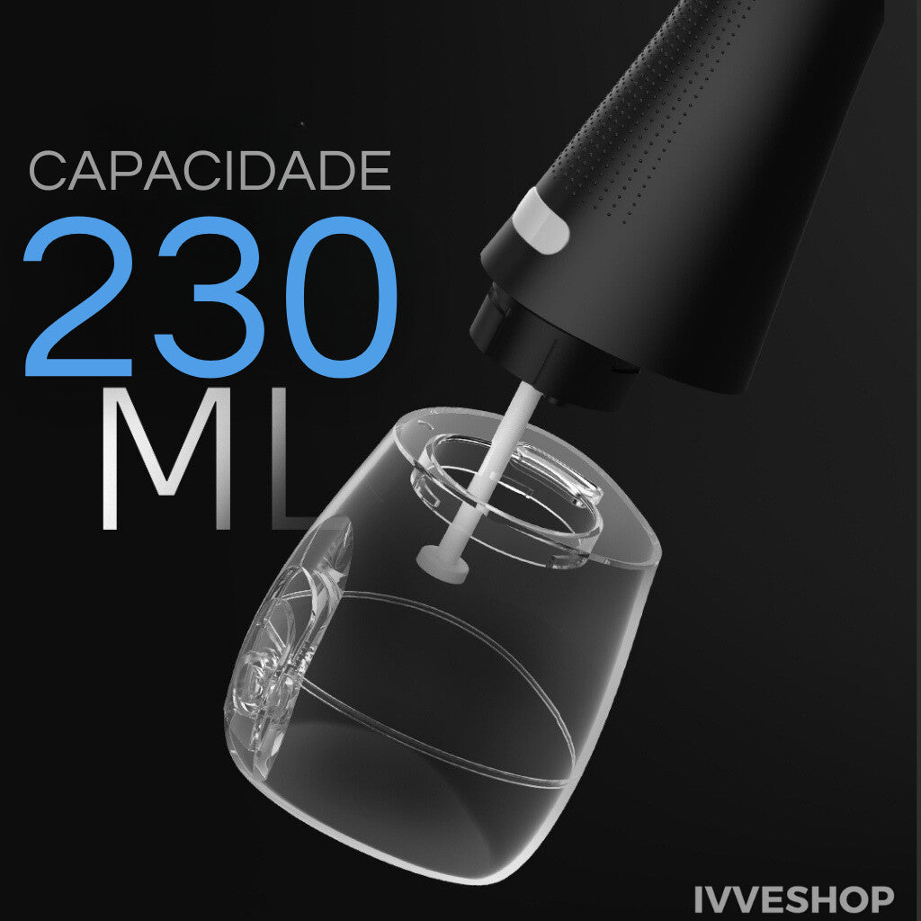 Jato Irrigador Oral Bucal Água Recarregável Portátil Sem Fio + Escova De Dente Elétrica