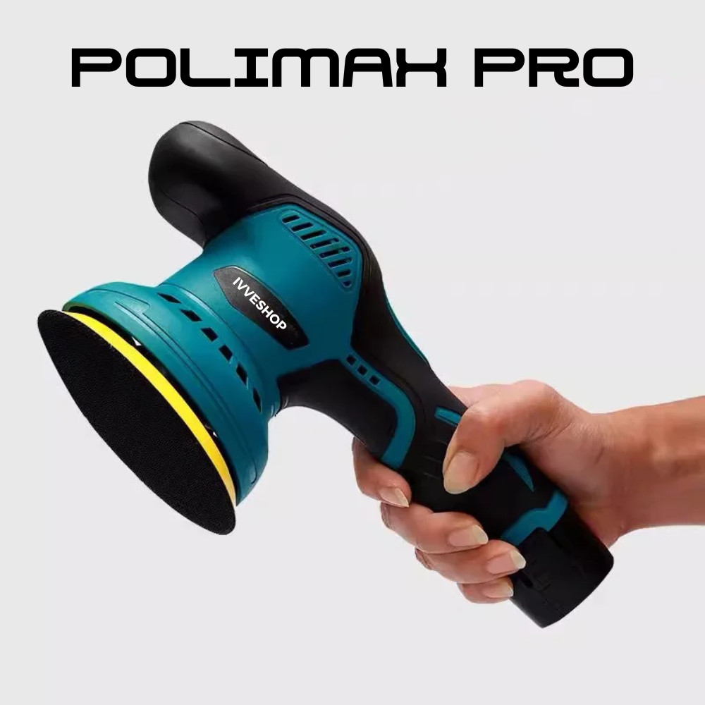 Lixadeira Polidora Portátil Sem Fio Polimax Pro 12V Bateria Extra – Polimento Profissional em Suas Mãos!
