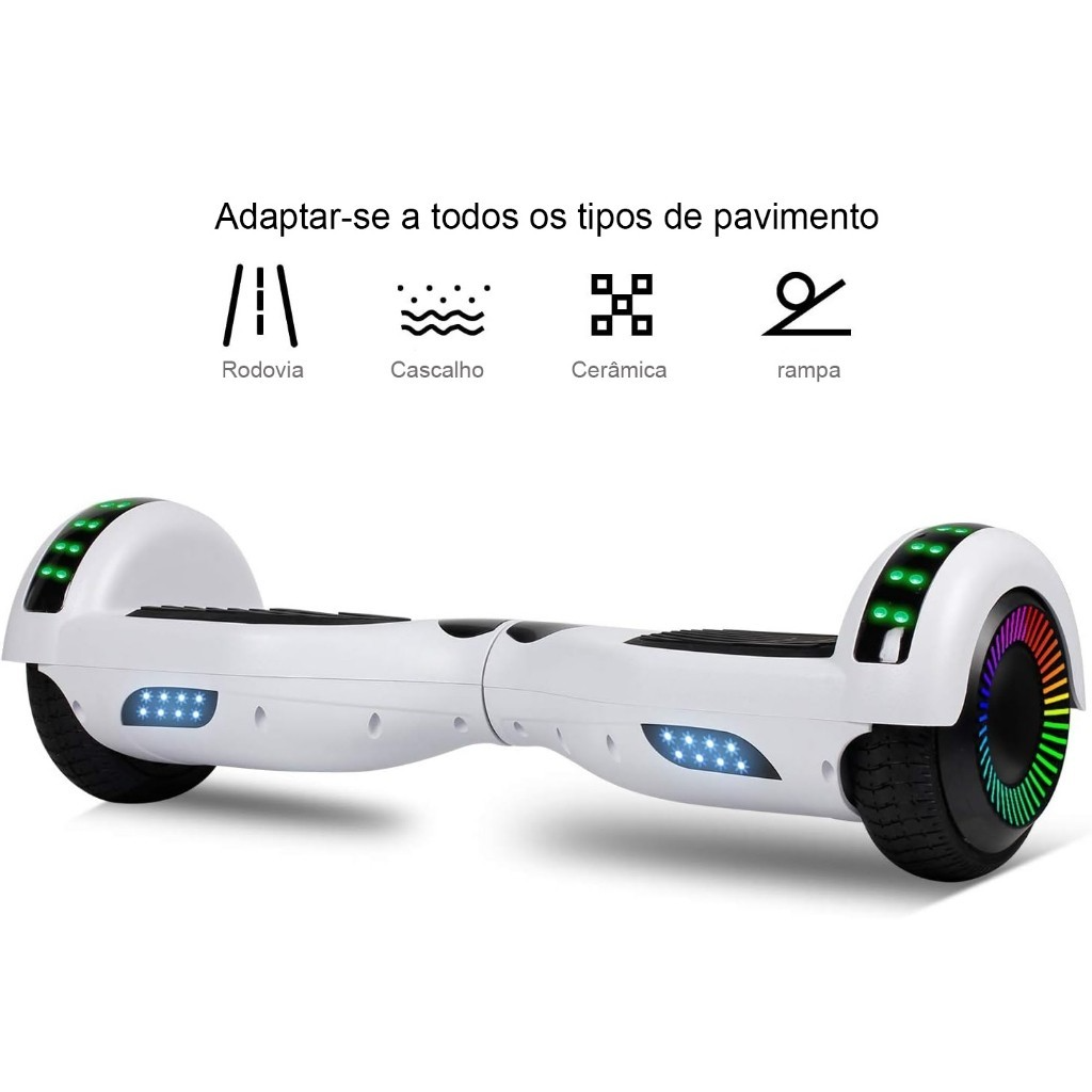 Hoverboard Infantil 6.5 com Led e Bluetooth para Aventuras Estilosas