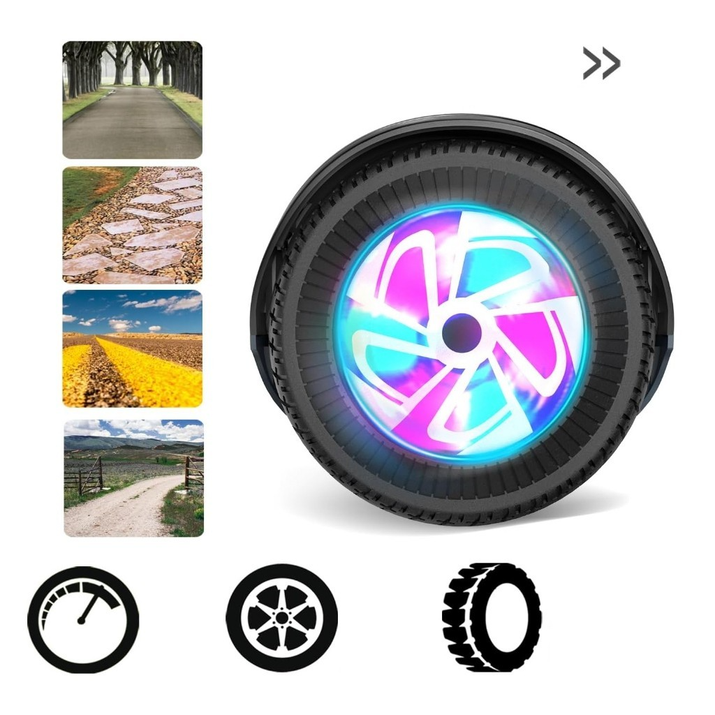 Hoverboard Infantil 6.5 com Led e Bluetooth para Aventuras Estilosas